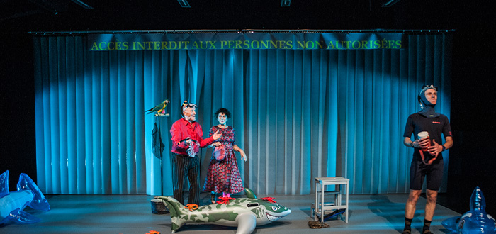 rideau à lanières pour spectacle de théâtre